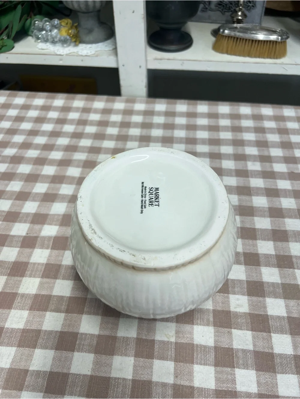 Mushroom canister ceramic red white cookie jar decor